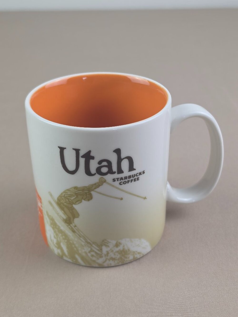 Starbucks UTAH State Skier Cup Coffee Mug Arches Global Icon Collector Series